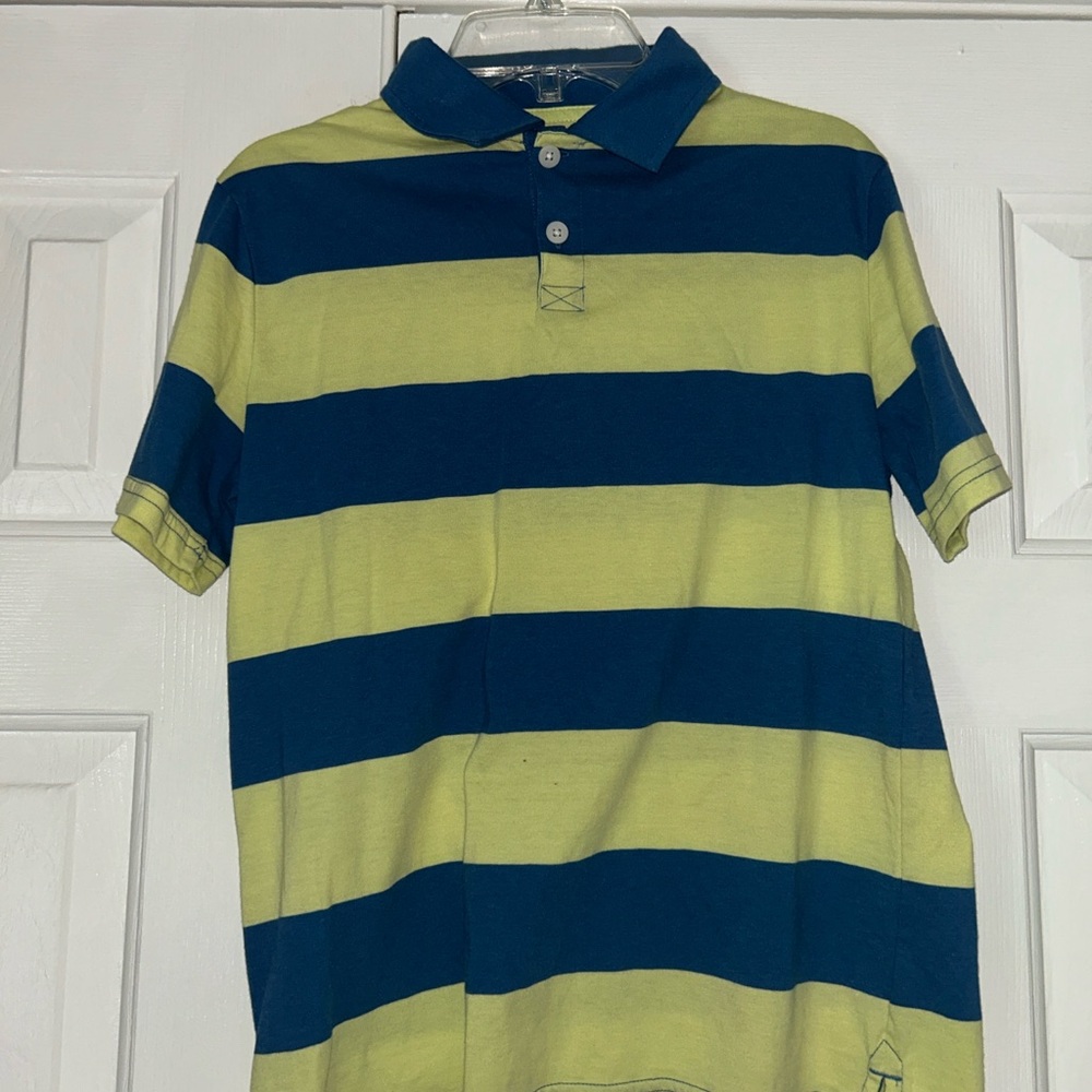 Sonoma kids Blue and Yellow Striped Polo Shirt